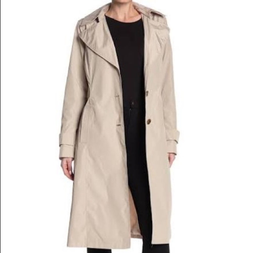 NWT Via Spiga – Tan Belted Trench Coat - XS
